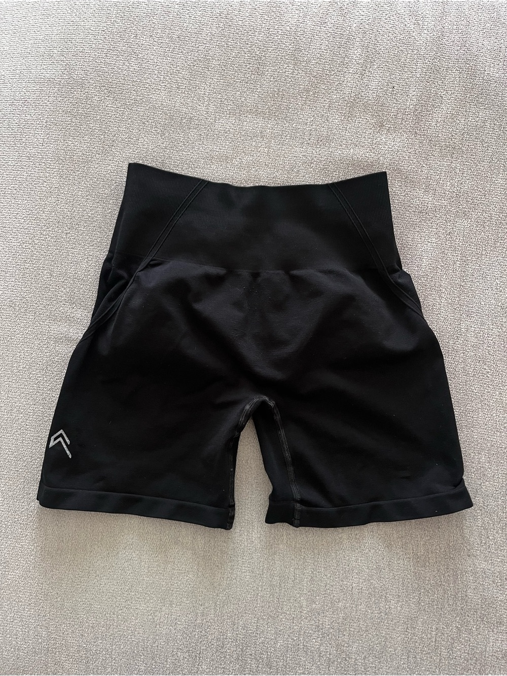 Oner Active Black High-Waist Performance Shorts with Reflective Detail